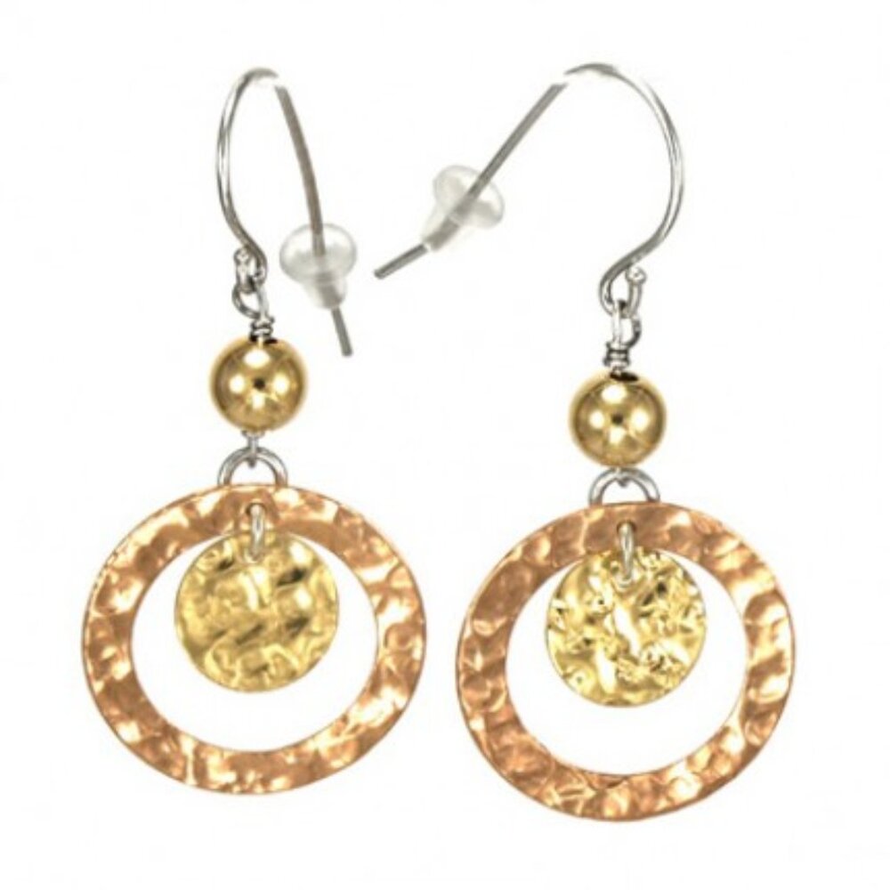 Yellow & Rose Gold Earrings